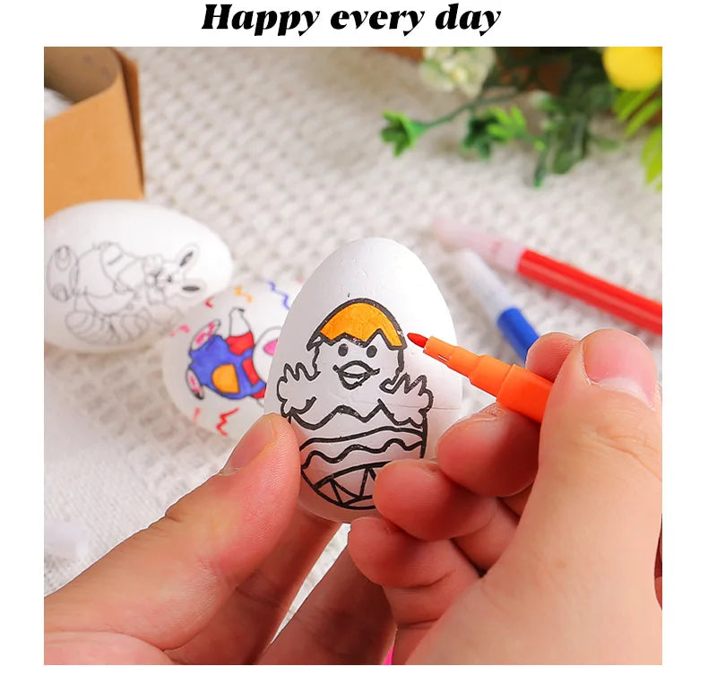 DIY Hand-Painted Easter Eggs, Easter Home Décor, Creative Easter Gift for Easter Party