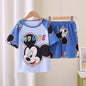 Toddler Baby Girls Boys Minnie Mouse Pajamas Sets Summer Short Sleeve Pyjama Stitch Enfant Baby Pijama Kids Night Wear Homewear Pjs