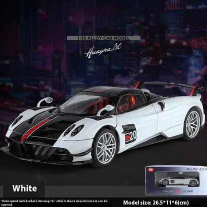 Cool alloy sports 1:18 car model, simulated interior details, cool lighting and sound effects, exquisite desktop ornaments