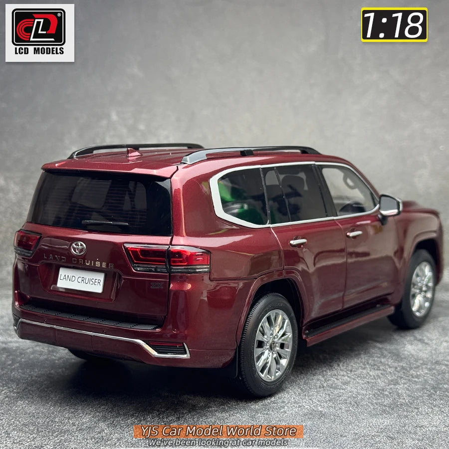 LCD Diecast model 1/18 scale Land Cruiser LC300 ZX SUV Metal car model Static display collection holiday gifts