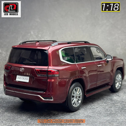 LCD Diecast model 1/18 scale Land Cruiser LC300 ZX SUV Metal car model Static display collection holiday gifts