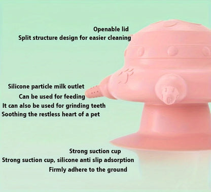Milk Cat Feeder, Cat and Puppy Biomimetic Breast Milk Automatic Feeder, Soft Silicone Animal Pacifier, Pet Bottle