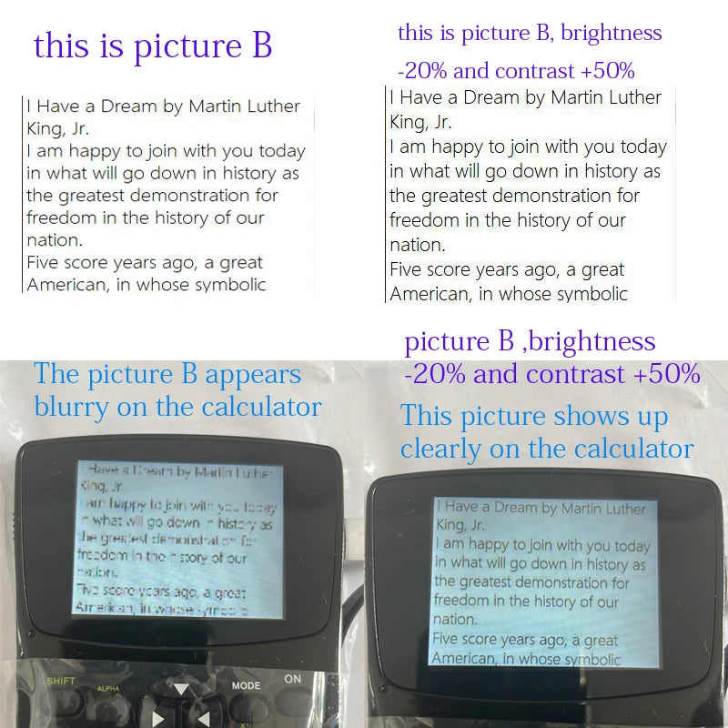 Advanced Calculator with cheating options Fashion student magic mp4 player calculator with emergency button quick response text video Screen Privacy Film ( PF)