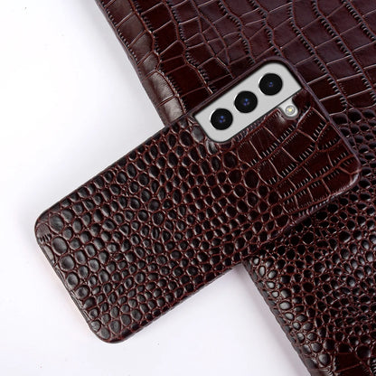 Genuine Leather Case for Samsung Galaxy S22 S23 S21 S20 Ultra Plus S10 Note 20 10 A53 Crocodile Pattern Phone Cover Back Shell