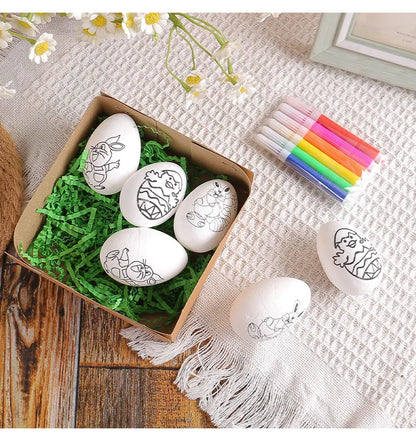 DIY Hand-Painted Easter Eggs, Easter Home Décor, Creative Easter Gift for Easter Party