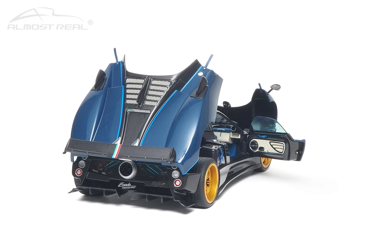 Almost Real diecast model 1:18 Pagani Zonda Tricolore - 2010  car model alloy collection gift to friends and family