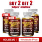 Massive Girth Supplement Capsules for Men, Testosterone Boost, Enhanced Size, Strength, Energy, Endurance, Immune Suppport