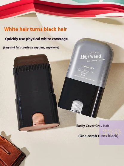 HUA 20g Waterproof And Sweat-proof Hair Dye Comb Hair Dye Comb Applicator Long Lasting Hair Color Pen Stick For White Gray Hair