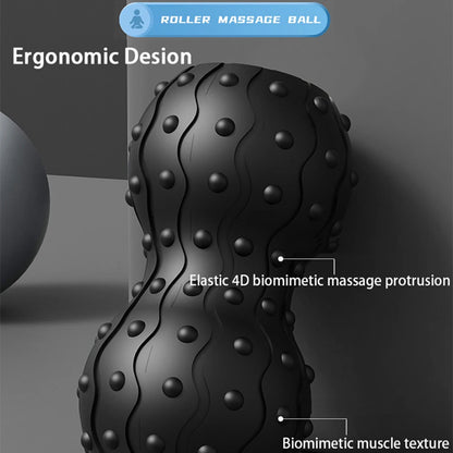 Rechargeable 5 Gears Vibrating Massage Ball Portable Peanut Massager Vibrating Foam Roller For Fitness Mobility Yoga Relaxation