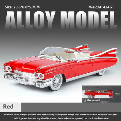 Retro luxury 1:24 convertible sports car alloy model, exquisite desktop ornaments, best collection for car model enthusiasts