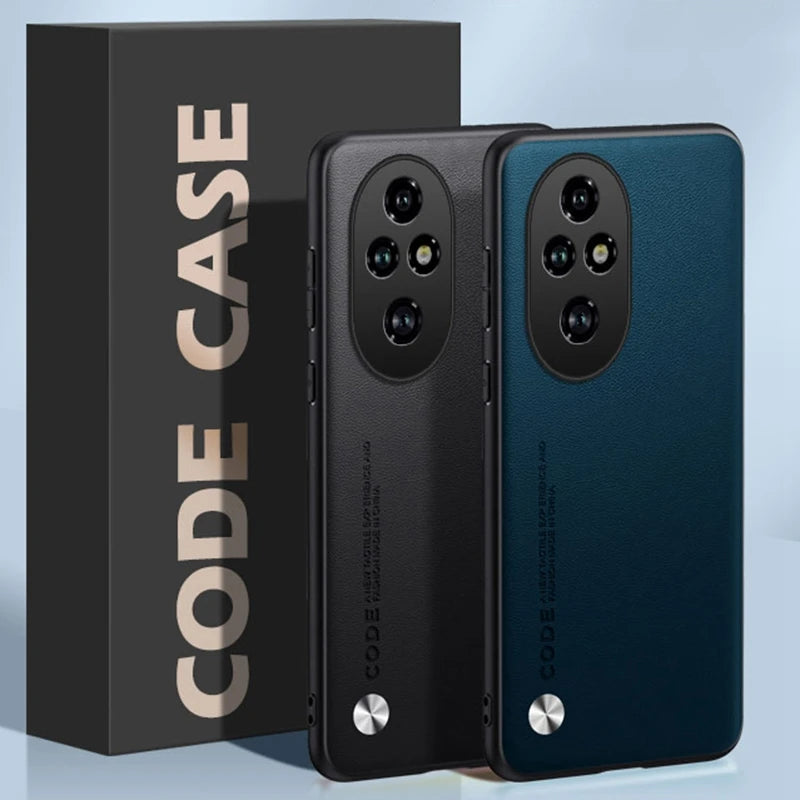 Luxury PU Leather Case For Honor 200 Pro Back Cover Matte Silicone Full Protection Phone Case For Honor 200 Lite 5G Honor200 Pro