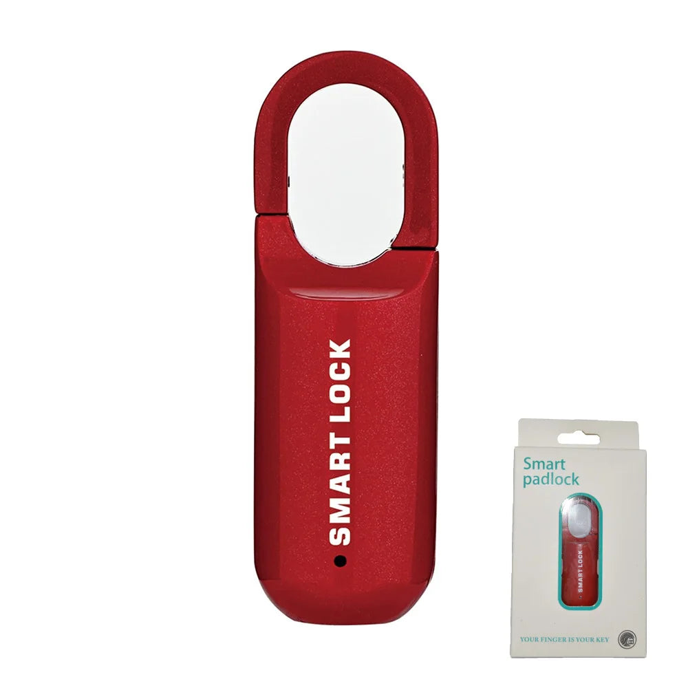 Smart Fingerprint Padlock for Locker Small Rechargeable Fingerprint Lock Keyless Biometric Thumbprint Padlock Locker Suitcase Luggage  Backpack