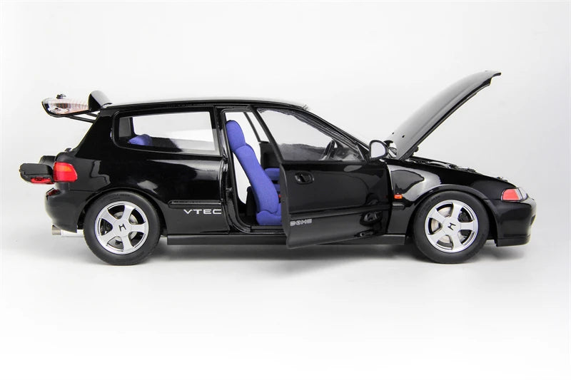 LCD 1/18 Car Model Honda Civic Mk5 EG6 Car Model Simulation Model Diecast Model Collect Ornaments Boy Custom Birthday Toy Gift