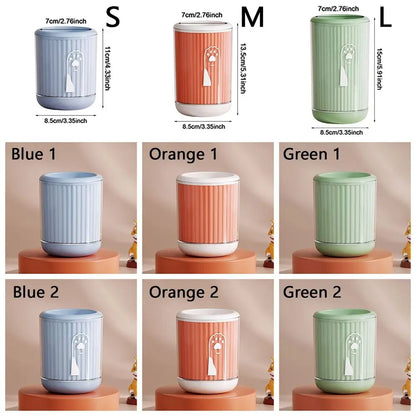 Automatic Pet Foot-washing Cup Detachable Soft Dog Foot Cleaning Cup Portable Quick Wash Paw Cleaner Device Paw Maintenance