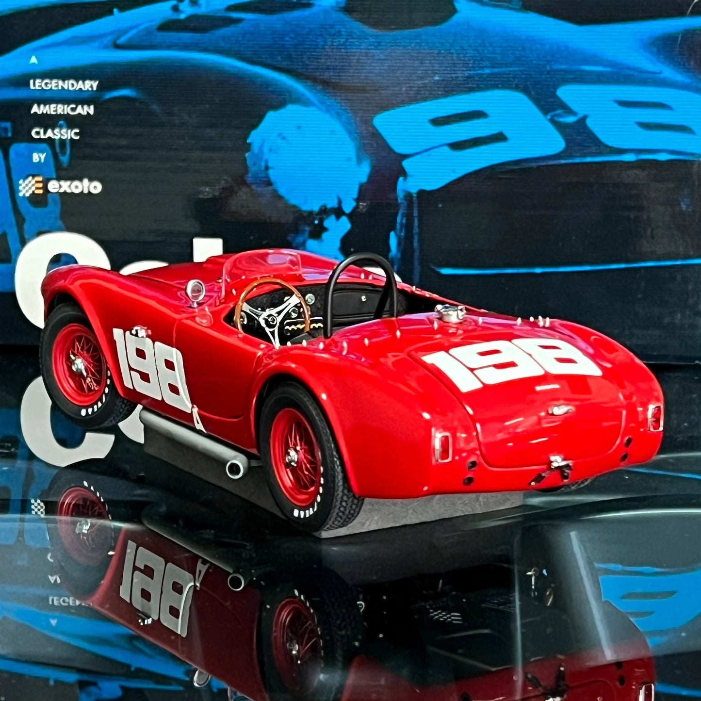 Exoto 1:18 AC Cobra 260 Shelby #198 1963 Simulation Limited Edition All Open Alloy Metal Static Car Model Toy Gift