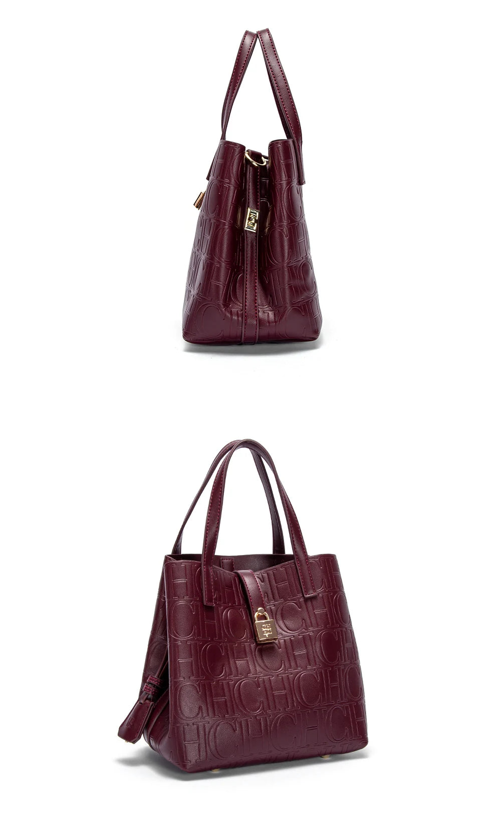 CH Classic Simple Solid Color Women's New Large Capacity Handbag Letter Element Women's Handbag