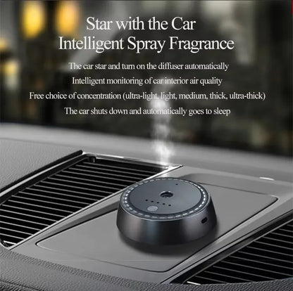 Adjustable Electric Fragrance Diffuser Ultrasonic Cool Mist Air Humidifier Car Air Freshener USB Rechargeable Car Diffuser
