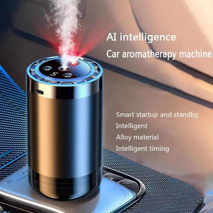 Smart Car Air Freshener Car Fragrance Diffuser Auto Adjustable Modes RGB Music Syncing Light And Starry Sky Projection ﻿