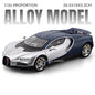 Bugatti Tourbillon, Nissan Skyline GTR, Model Sports 1:24 Car Alloy Diecast Sound Light Doors Opened Shock Absorption Ornament Supercar Toys Gift