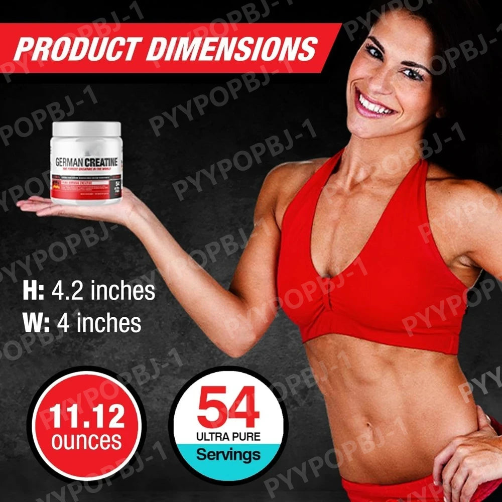 Micronized Creatine Monohydrate Powder, 99.99% Pure Creapure for Muscle Growth, Strength & Performance, Supports Muscle Recover