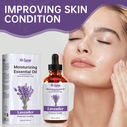 100ml Lavender Plant Essential Oil Massage SPA Moisturizing Comfortable Calming Nourishing and Moisturizing  Essence No Additive
