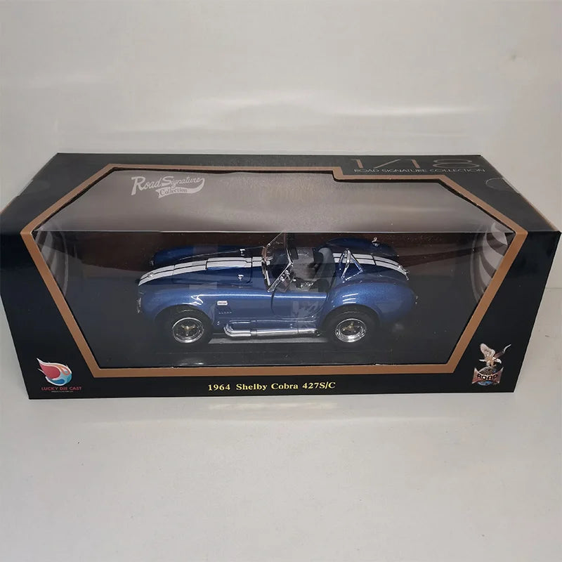 Luying 1:18 Scale Alloy 1964 Shelby Cobra 427S/C Miniature Toy Classic Car Simulation Diecast Model Souvenir Display Collection