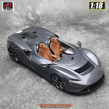 LCD Diecast car model 1:18 McLaren ELVA car model metal static display collection