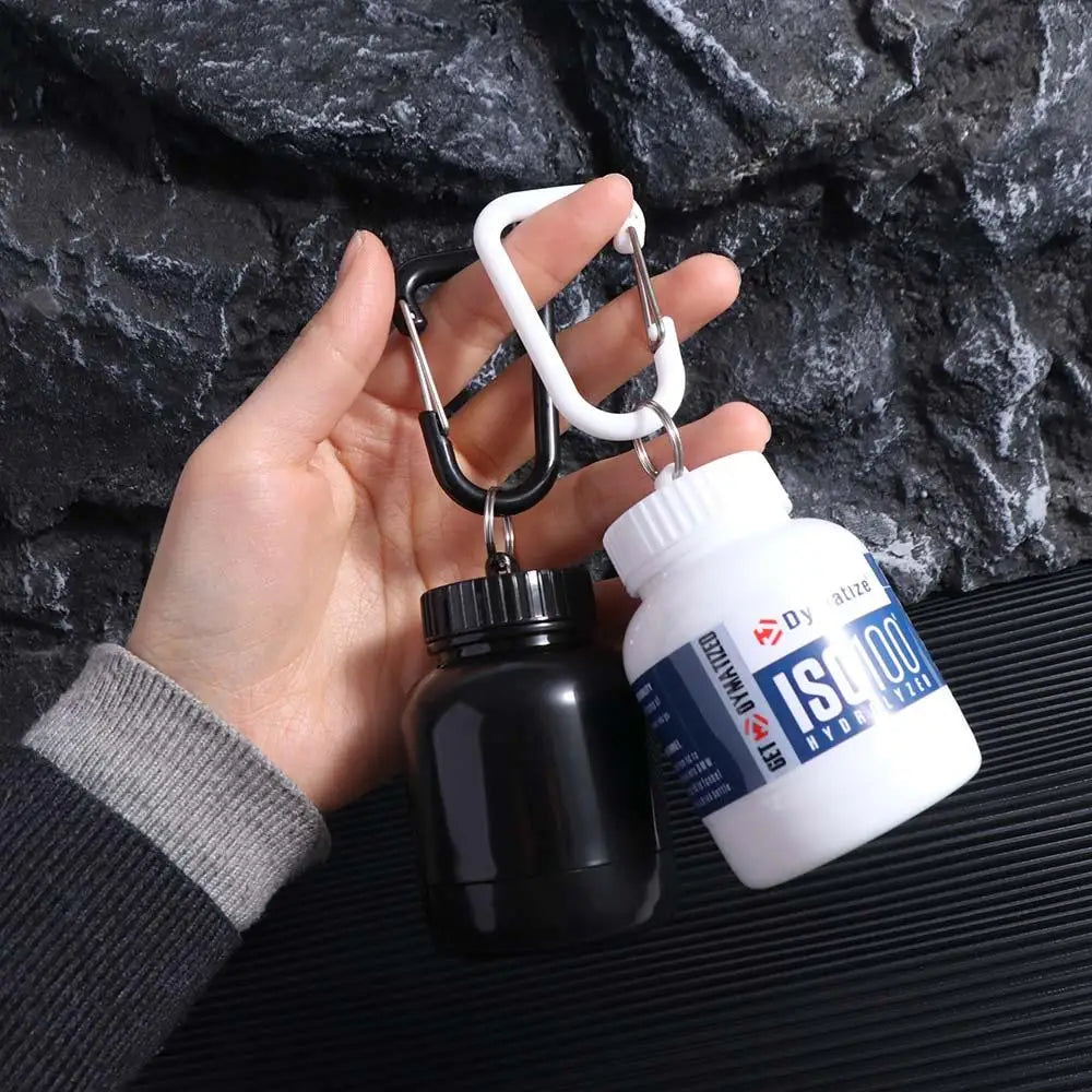 Water Cup Portable Protein Powder Bottle Storage Cup Multiple Patterns Mini Portable Bottles Keychain Mini 100ml