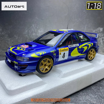 AUTOART Die-cast car model 1/18 Subaru Impreza WRC Rally of Monte Carlo  Static display car models