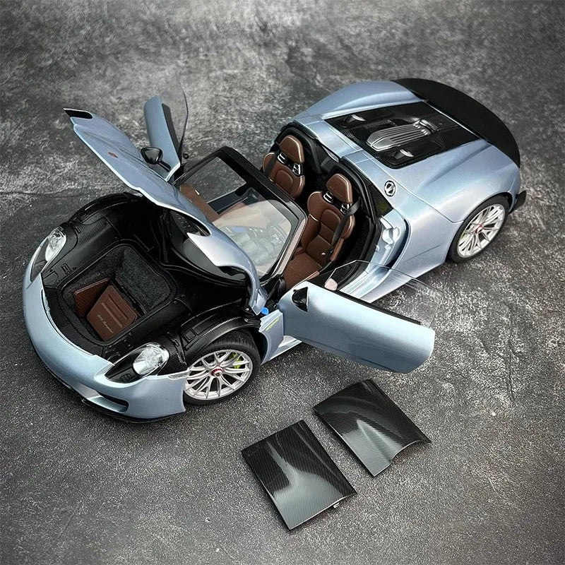 AUTOART car model simulation 1/18 Porsche 918 Car Model alloy room ornament display cars model boy collection christmas gift