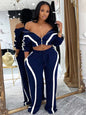 Doyerl Striped Casual Two Piece Set Woman Tracksuit Sports Joggers Zip Long Sleeve Jacket and Sweatpants Matching Sets Outfits