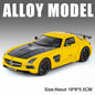 Benz SLS 1:24 Model Car Alloy Diecasting Wheel Steering Miniature Vehicles with Light Music Model Car Gifts