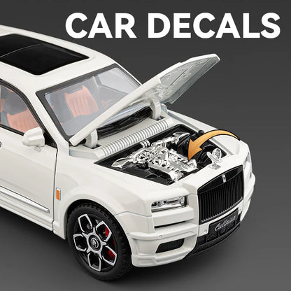 Rolls Royce 1:20 SUV Cullinan Alloy Luxy Car Model Diecast Metal Vehicles Car Model Simulation Sound and Light Gift