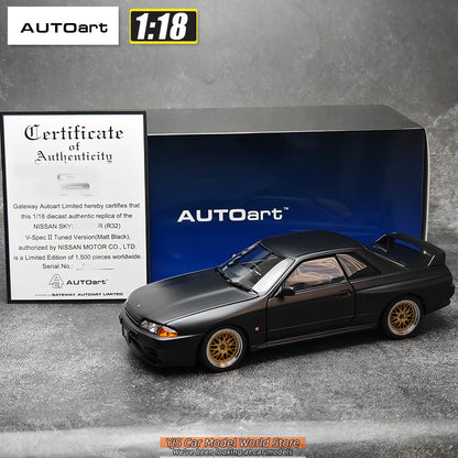 AUTOART 1/18 Nissan R32 V-SPEC II TUNED VERSION  Car model  Send to a friend  Personal collection Static ornamen