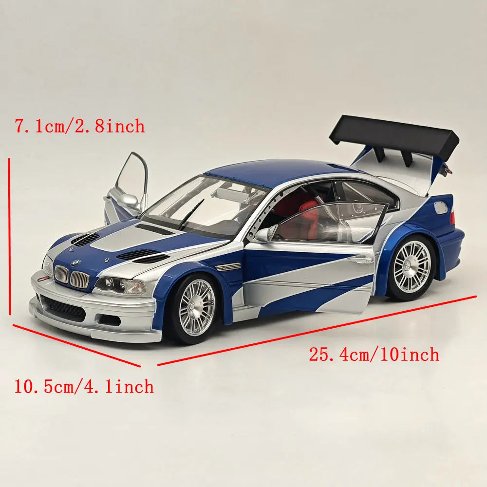 Bmw M3 Gtr E46, Dcm 1:18 Need For Speed Alloy Car Bmw Limited Collection Diecast Ornaments Custom Decoration Gift