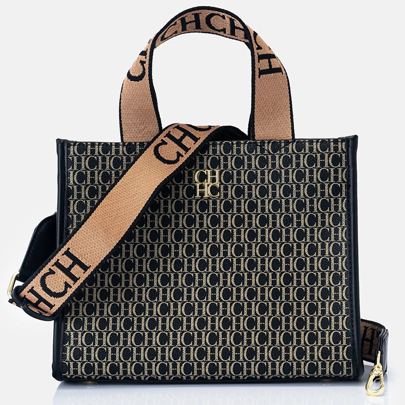 CH Fashion Monogram Print High Quality Metal Logo Casual Light Luxury Brand Designer New Women's Handbag