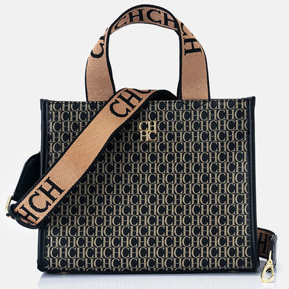 CH Fashion Monogram Print High Quality Metal Logo Casual Light Luxury Brand Designer New Women's Handbag