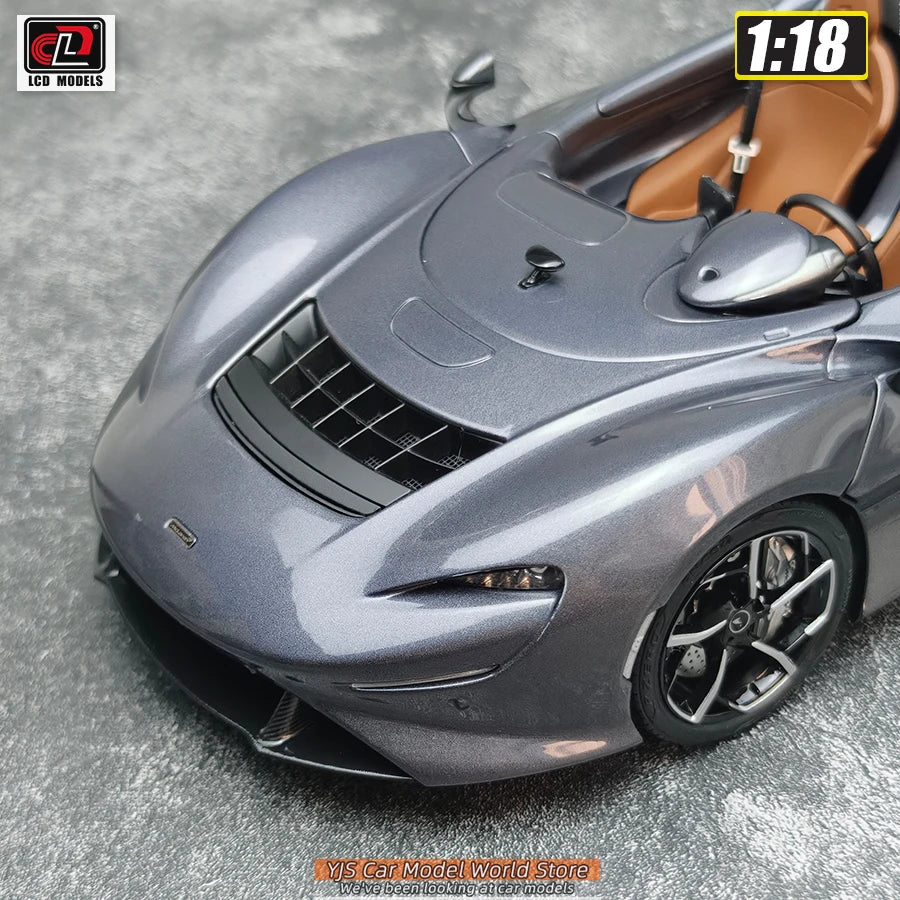 LCD Diecast car model 1:18 McLaren ELVA car model metal static display collection