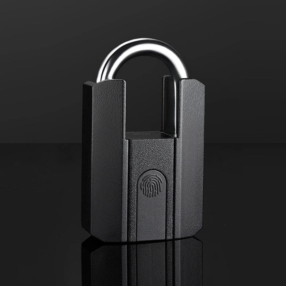 Fingerprint Lock with Key Backup USB Rechargeable Key BT TTLock APP Fingerprint Unlock Keyless Waterproof Fingerprint Padlock