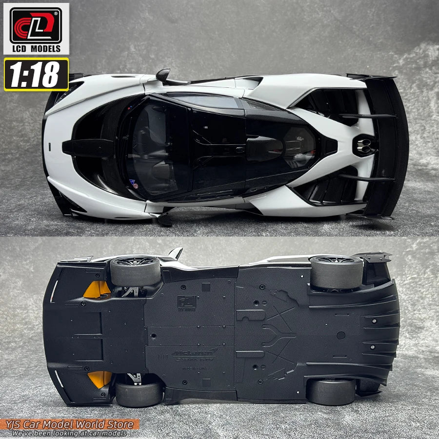 LCD Diecast car model 1:18 McLaren Senna GTR car model metal static display collection