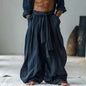 New Fashion Summer Spring Men Casual Pants Harem Pant Pleated Long Trousers Streetwear Oversize Men's Clothing