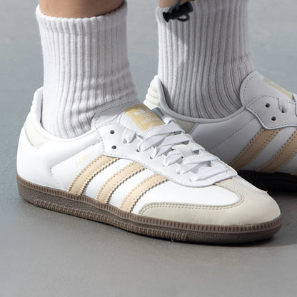 Adidas Originals Samba Women's Sneakers Retro Trendy Fashion T-Toe Shoes Low-Top Lightweight Casual Shoes Jh7300