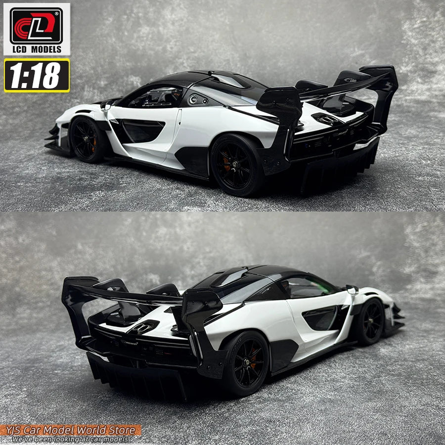 LCD Diecast car model 1:18 McLaren Senna GTR car model metal static display collection