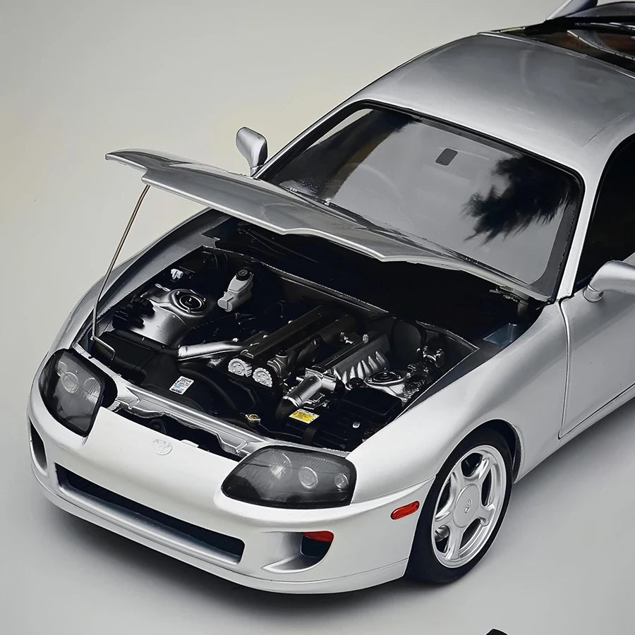 WHELART Diecast model 1/18  Ty SUPRA A80 Metal Car model Static display collection holiday gifts