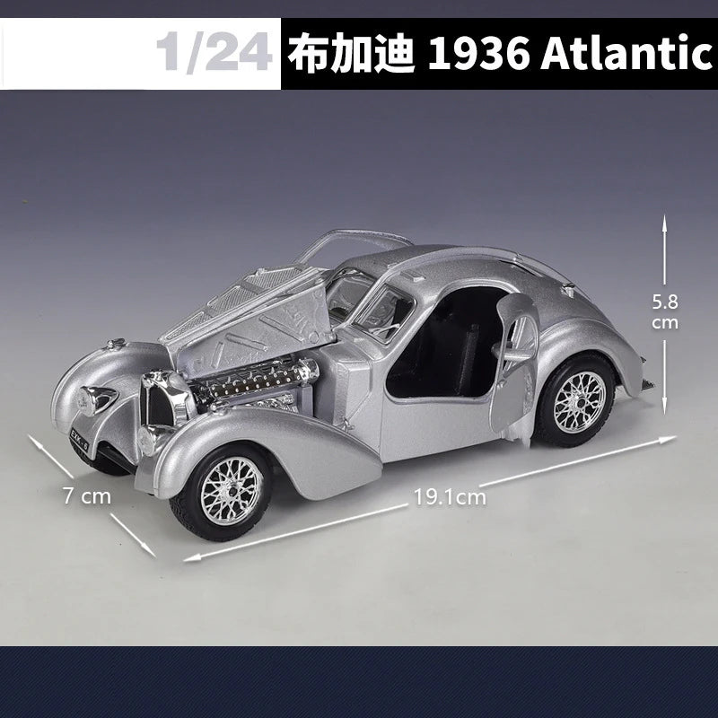 Bburago 1:24 Bugatti Atlantic 1936 Alloy Car Diecasts & Toy Vehicles Car Model Miniature Scale Model Car For Children