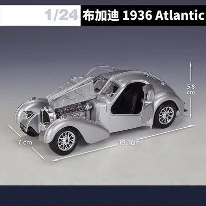 Bburago 1:24 Bugatti Atlantic 1936 Alloy Car Diecasts & Toy Vehicles Car Model Miniature Scale Model Car For Children