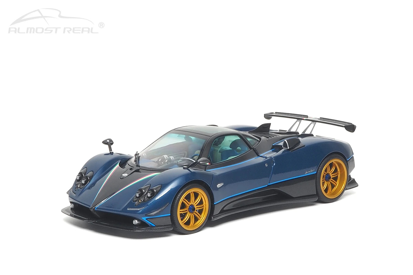 Almost Real diecast model 1:18 Pagani Zonda Tricolore - 2010  car model alloy collection gift to friends and family