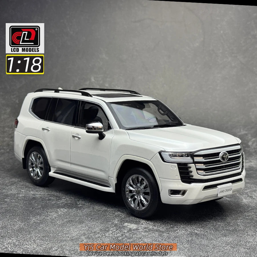 LCD Diecast model 1/18 scale Land Cruiser LC300 ZX SUV Metal car model Static display collection holiday gifts