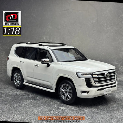 LCD Diecast model 1/18 scale Land Cruiser LC300 ZX SUV Metal car model Static display collection holiday gifts