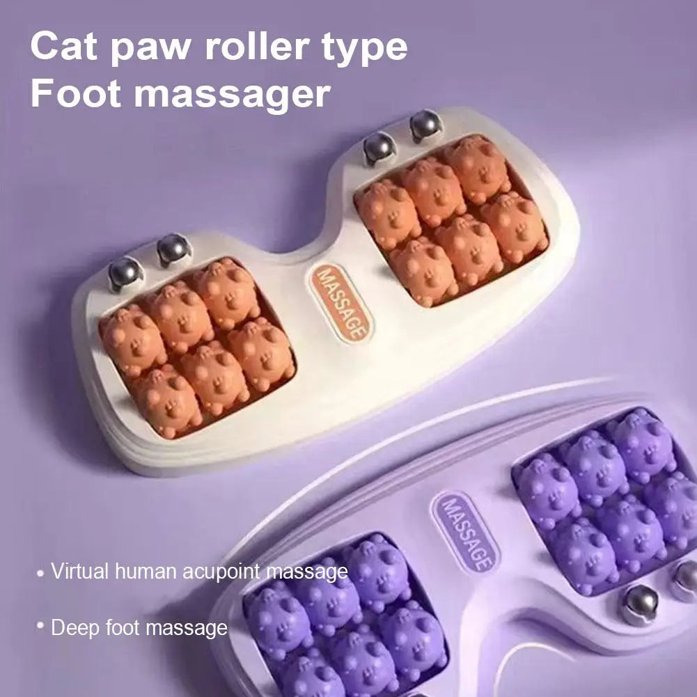 Foot Massager Roller Feet Acupressure Point Massage Plantar Fasciitis Pain Relief Relax Roller Trigger Point Reflexology Tool